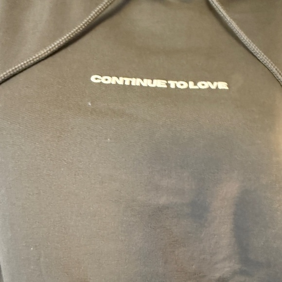 Love Club Olive Hoodie CONTINUE TO LOVE SIZE MEDIUM - Picture 7 of 8